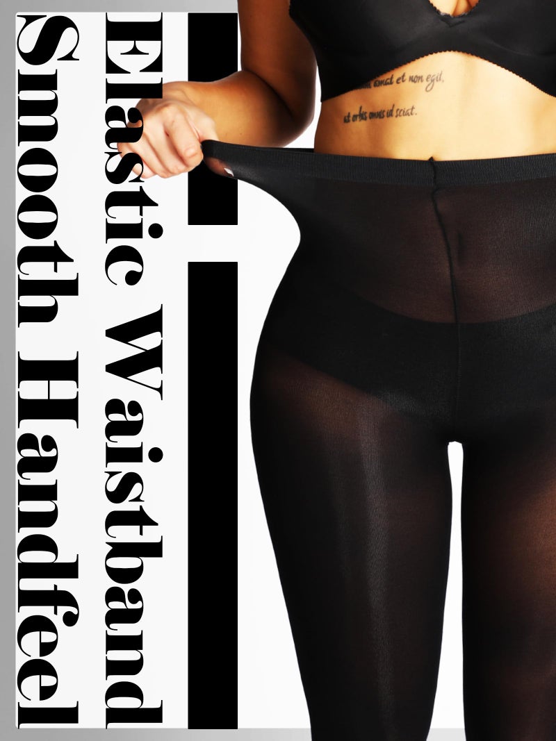 HONENNA Semi Opaque Silky Women Pantyhose Tights Invisibly Toe Reinforced 60 Den - Image 4
